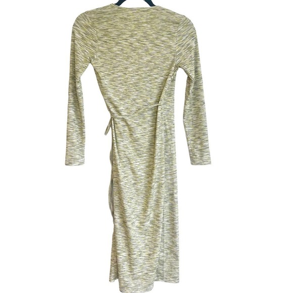 LISA SAYS GAH Lucille Long Sleeve Wrap Midi Dress in Flame Women's Size XS - Picture 9 of 13